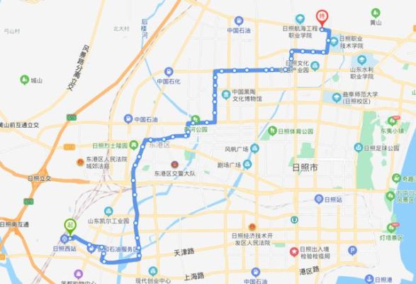 日照24路公交车的路线有么？（河北省汇源大酒店）