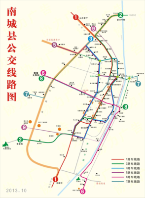 江西抚州南城6路7路公交车的路线？（南城宏鑫大酒店平面图）